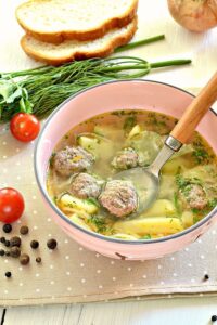Суп с фрикадельками 